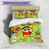 3pcs Crayon Shin-chan pattern bedding set duvet cover set includes duvet cover &pillowcases,perfect all season bedroom decoration&gift