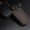 Universal Fashion Leather Smart Flip Remote Car Key Fob Shell Case Cover Holder Bag for Fiat 500 Panda Mercedes BMW Ford Toyota