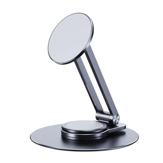 

Foldable Phone Holder High Stability 360-Degree Rotating Angle Adjustable Universal Magnetic Desktop чорний