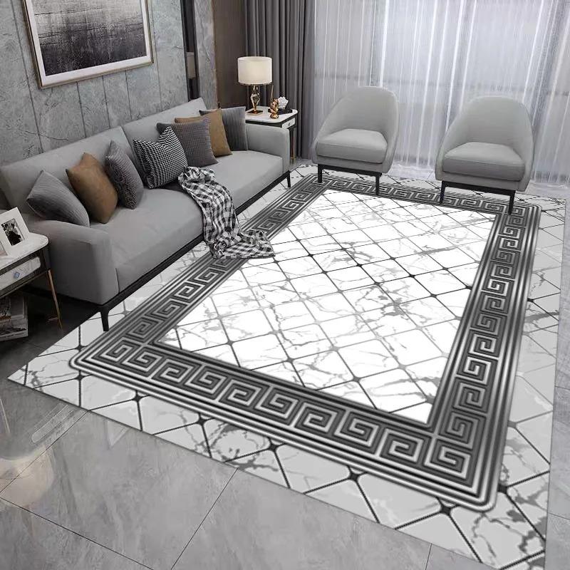 Covor Geometric pentru Dormitor cu Imprimeu pentru Decor Acasă Living Hol Bucătărie Covorașe de Podea Antiderapante Hotel Canapé Măsuță de Cafea Covor Zonă