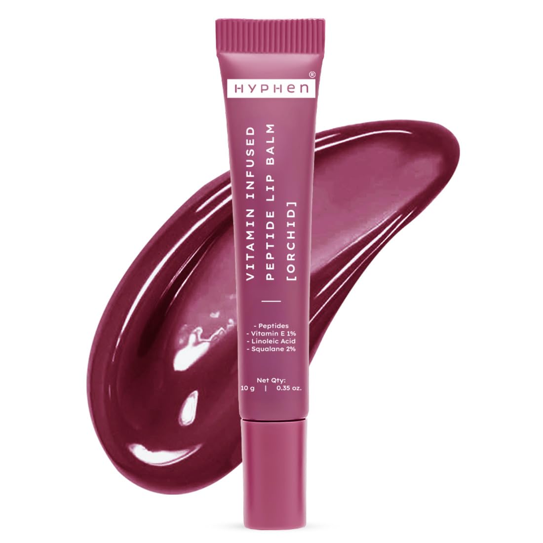Hyphen Tinted Lip Balm | Brightens & Reduces Dark Lips & Pigmentation | 1% Vitamin E, Peptide & 2% Squalane | Winter Lip Care | 24H Moisturization