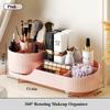 360°Rotating Makeup Organizer for Vanity Makeup Brush Holder Cosmetic Organizer Lipstick Eyebrow Pencil Holder Jewelry Container