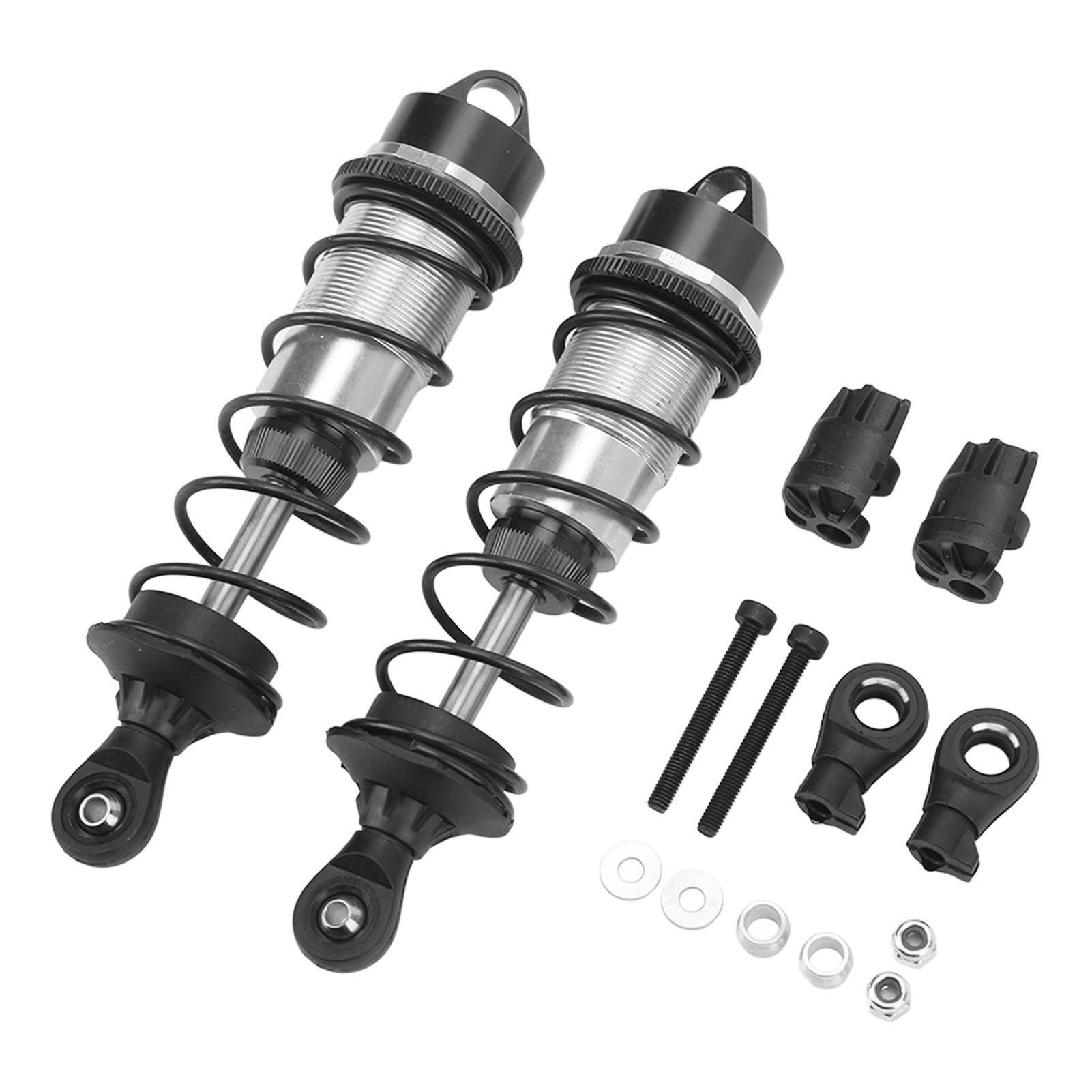 

2Pcs RC Car Shock Absorber Aluminum Alloy Balancing Drive High Elasticity RC Front Shock Damper for ARRMA 1 7 1 8 Red Black чорний