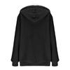 Women's Fashionable Plush Solid Color Zippered Hooded Pocket  Long Sleeved Loose Warm Jacket