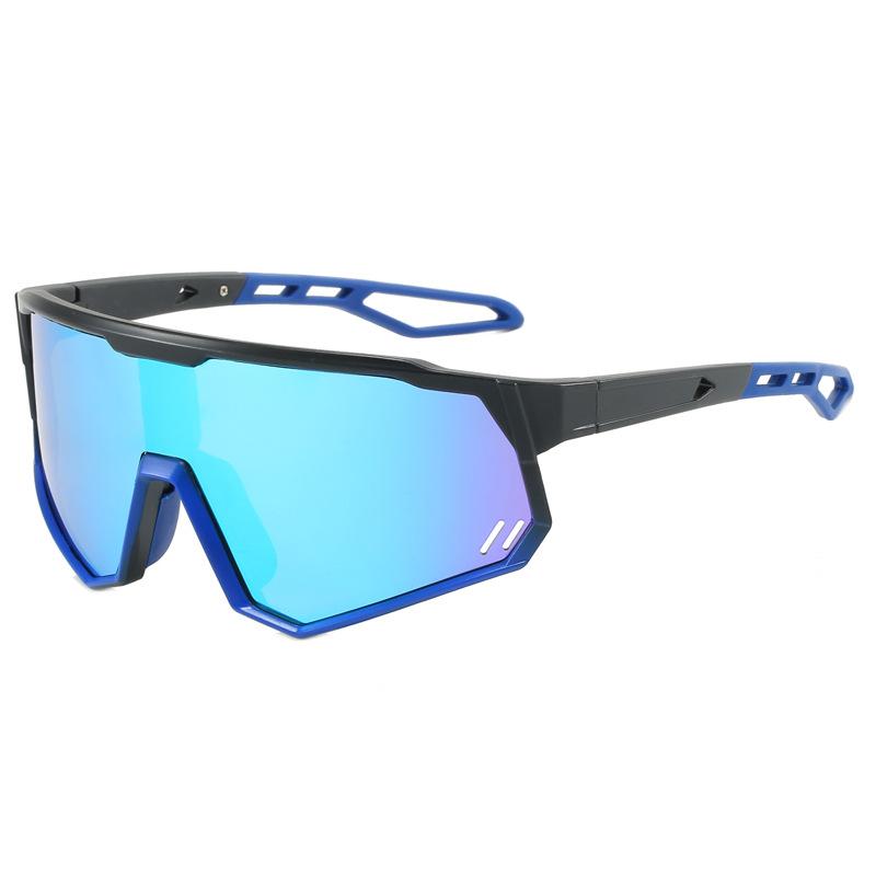 Modische Radbrille Trendige Outdoor-Sport-Sonnenbrille mit integrierten Kühlkörpern Bunte polarisierte Sonnenbrille 9965P