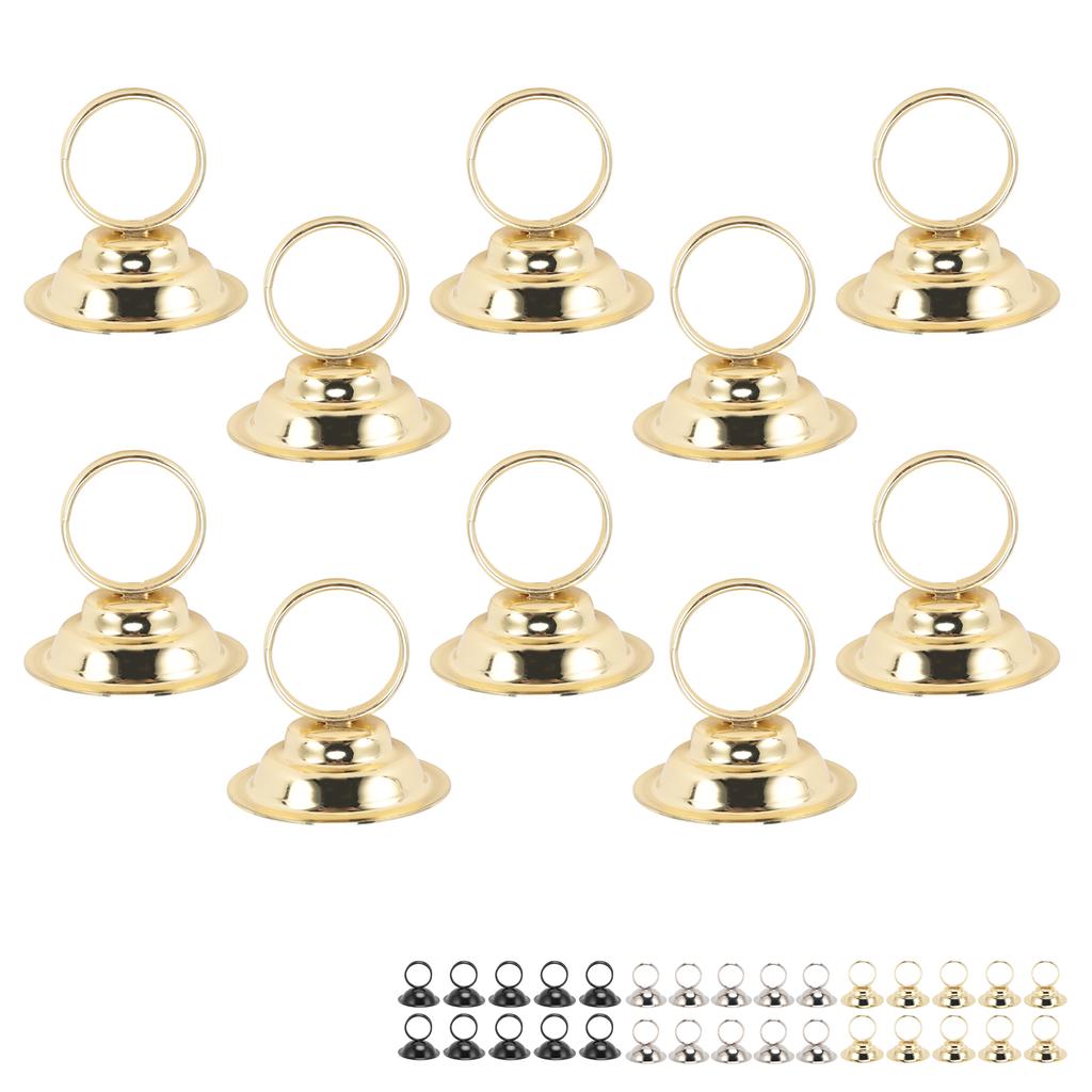 10pcs Table Number Holders Place Card Holders Metal Wire Picture Holders Cards Stand Name Menu Clips