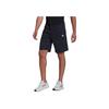 Adidas Essentials Mélange Shorts With Printed Logo Outdoor Sports Elastic Waist Mid-Rise Casual Shorts Men Shorts Legendary-Ink-Blue HE1799