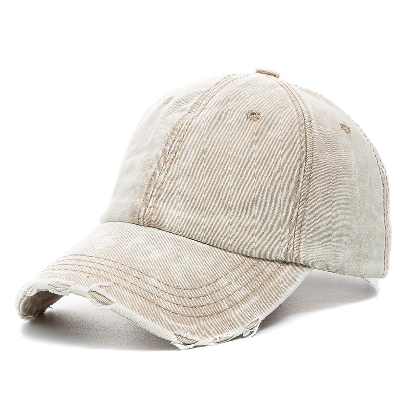 Casquette de Baseball unisexe en coton délavé, de haute qualité, en Denim uni, ajustable, décontractée, pour l'extérieur, Streetwear, à la mode, nouvelle collection