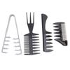 Set Pettini per Acconciatura Uomo Pettini a Denti Larghi Texture Pettine da Barbiere Parrucchiere per Capelli con Ciuffo Pompadour Set da 4 Pezzi