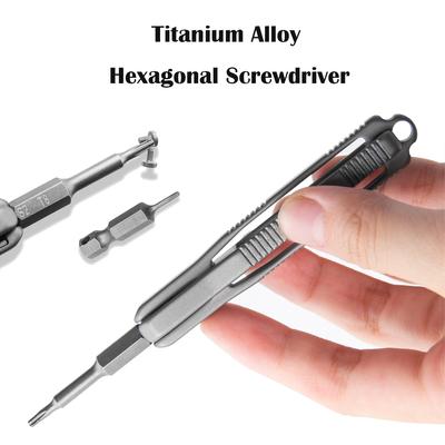 Titanium Alloy Torx Screwdriver Magnetic Suction Extendable Palm Screwdriver Portable EDC Tool Disassembly Antiskid Tool