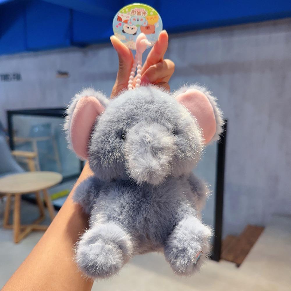 Elephant Cartoon Animal Keychain Cartoon Animal Car Key Ring Bag Hanging Pendant  Hanging Ornaments