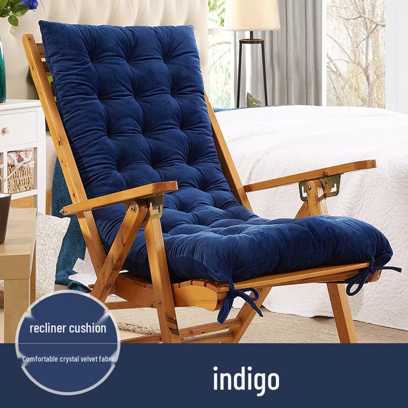 

Двусторонние подушки для кресла-реклайнера и кресла: Толстые подушки для ленивого кресла, пляжного кресла и складного кресла Large Cushion 48x150cm индиго/синий