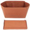 ABIYY-Home Storage Bag Purse Organizer Felt Insert Bag Makeup Organizer Inner Purse Portable Cosmetic Bags Storage Tote Coffee M