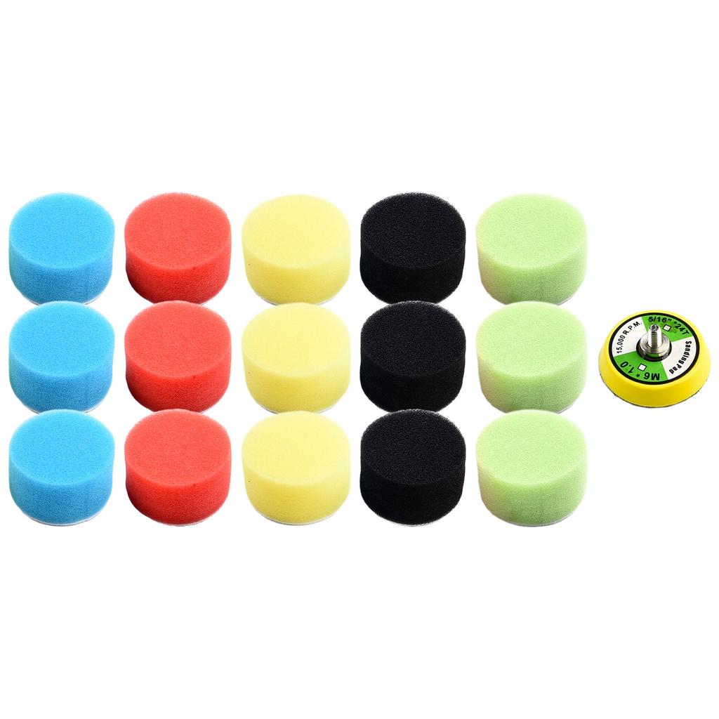 Polierpad Flach 50mm/2" Autoteile Polierpads Autozubehör Autowachs Polierset Ersatzwerkzeug Nagelneu