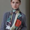 ANA MAISON Garden deco Long Petit Silk Scarf [PML-1414]