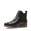 Clarks Taylor Shine Damen Chelsea Boots, Schwarzes Leder, UK030 / 22,0cm