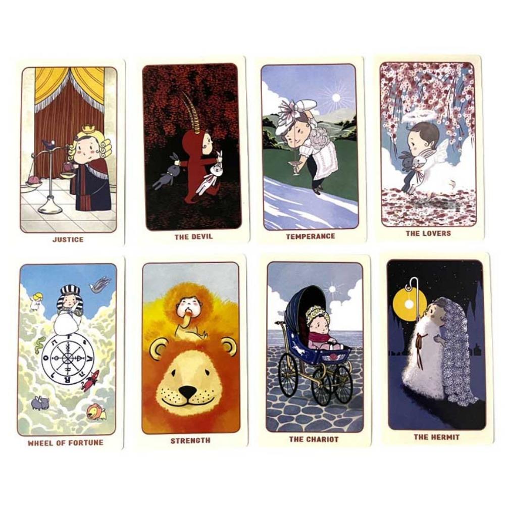 12x7cm Ari Tarot Deste Kağıdı Manuel Kart Oyunları
