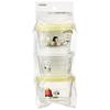Skater Storage Container Set of 3 240ml Side Dishes Snoopy Watercolor Made in Japan SIJ3-A