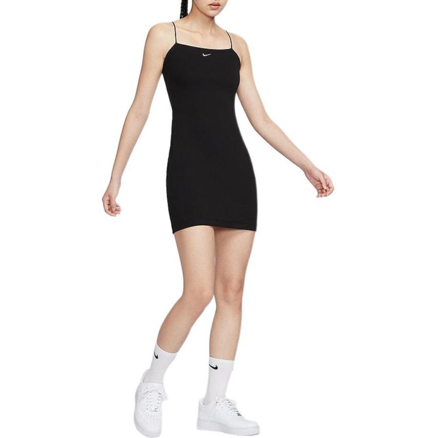 Nike Sportswear Chill Knit Women's Tight Mini Rib Cami Dress FN4158-010