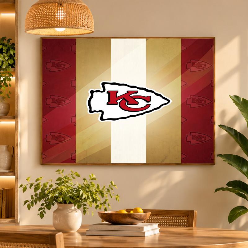 5D Diamond Painting Kansas City Chiefs DIY Full Drill Diamond Art Kit Home Decoration