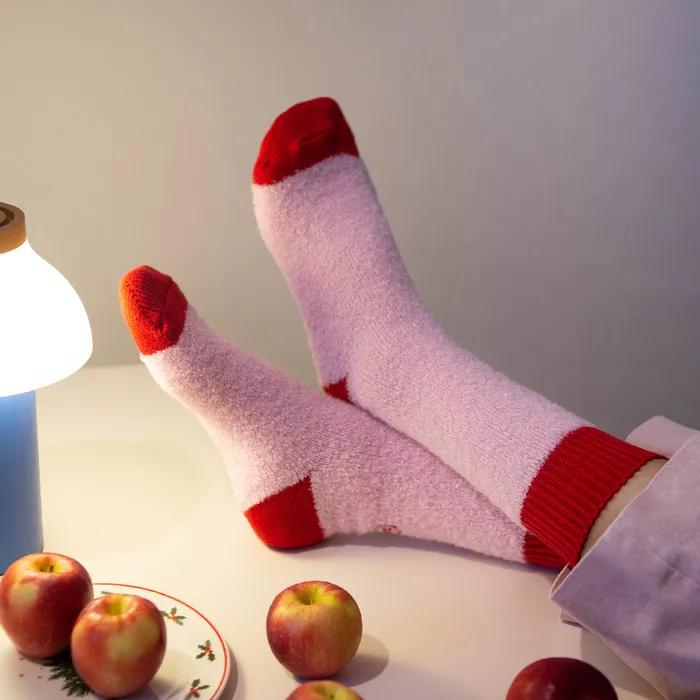[3-Pack Set] Boucle Color Block Sleeping Socks Rssw105