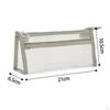 Clear Pencil Case, Pen Bag with Zipper, Transparent Stationery Organizer Holder, Exam