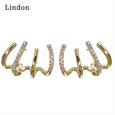 Lindon Copper Alloy Zirkón Náušnice Visiace náušnice pre ženy Darčeky na svadbu