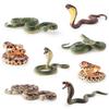 Simulation Amphibian Reptile Python Model Rattlesnake Cobra Trick Static Desktop Decoration Ornament
