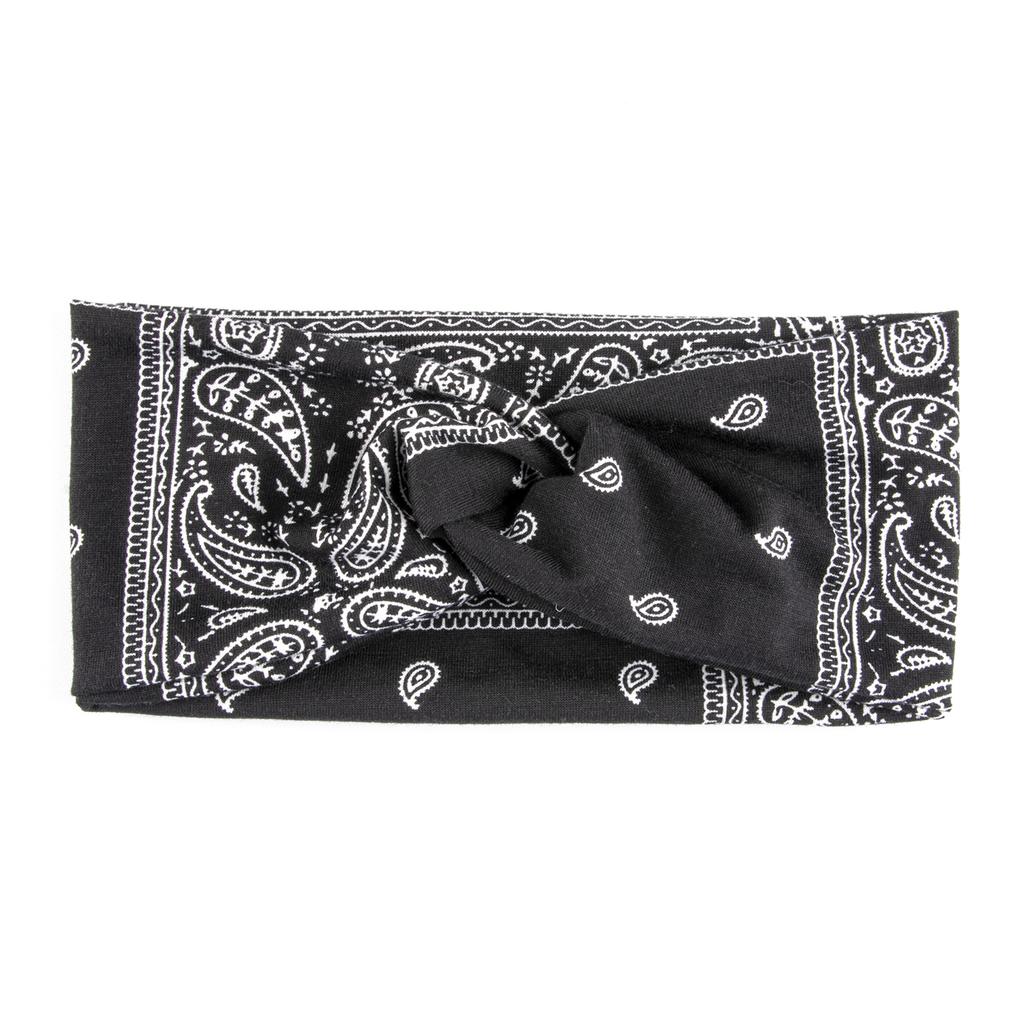 Paisley Cashew Flowers Hair Bands Pilates Elastic Yoga Headband Fitness Running Cycling Sweatband Turban Makeup Hair Hoop Makeup