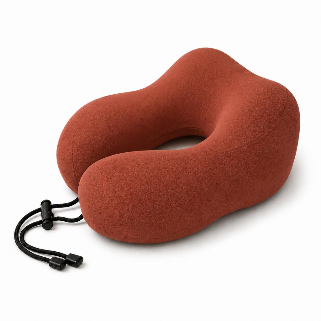 Portable Memory Foam U-Shaped Neck Pillow - Travel Sleep Support and Comfort