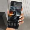 Game S-Stalker Hard PC Phone Case For Samsung Galaxy Z Flip 7 6 5 4 3 Black ZFlip7 ZFlip6 Flip5 Flip4 Flip3 5G Print Cover