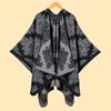 Zhao Liying's Same Shawl Ethnic Style Scarf Xinjiang Yunnan Tourism Photography Cape Autumn Winter Thick