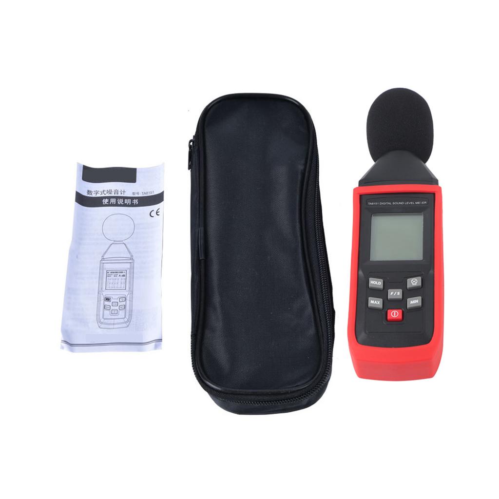 TA8151 LCD Digital Sound Level Meter Noise Detect Tester Data Decibel Measurement 30 130dB