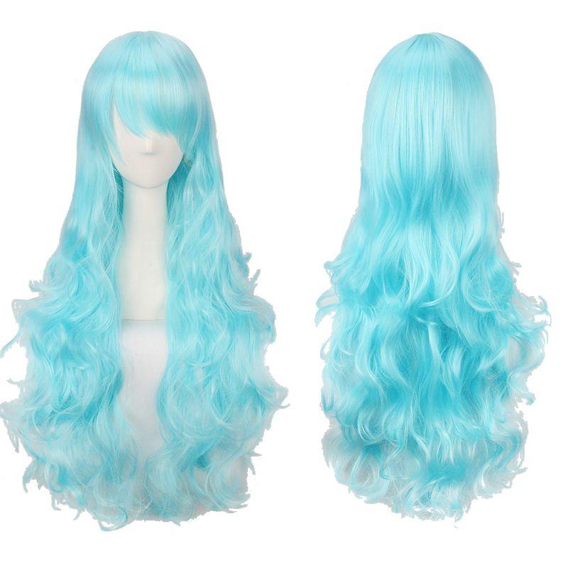 

Jail Universe Steven Break Sapphire Blue Gown Dress Halloween Costume Cosplay Wig Only,80cm/31.50in