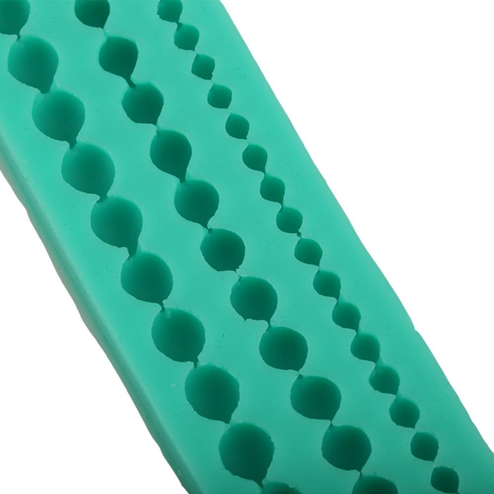 Silicone Mould String New DIY Cute Pearl String Beads Silicone Mold Cake Decorating Fondant Baking