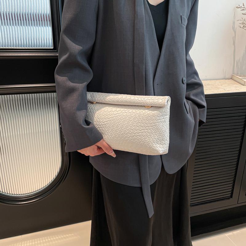 Yogodlns Elegant Multifunctional Women Clutch Bag Large Capacity Woven Pattern Evening Phone Pocket Coin Purse Luxury Long Wallet