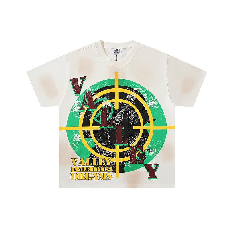 26 Cross-border foreign trade VALL Meichao high street retro washing water old direct injection hot diamond short sleeve pullover men's and women's 