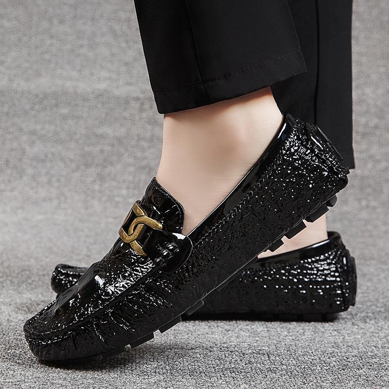 Fashion New Male Shoes Male Outdoor Footwear Men All-match Loafers Pu Leather Fashion Club Shoes Men Luxury Brand Men's Slip On Flats