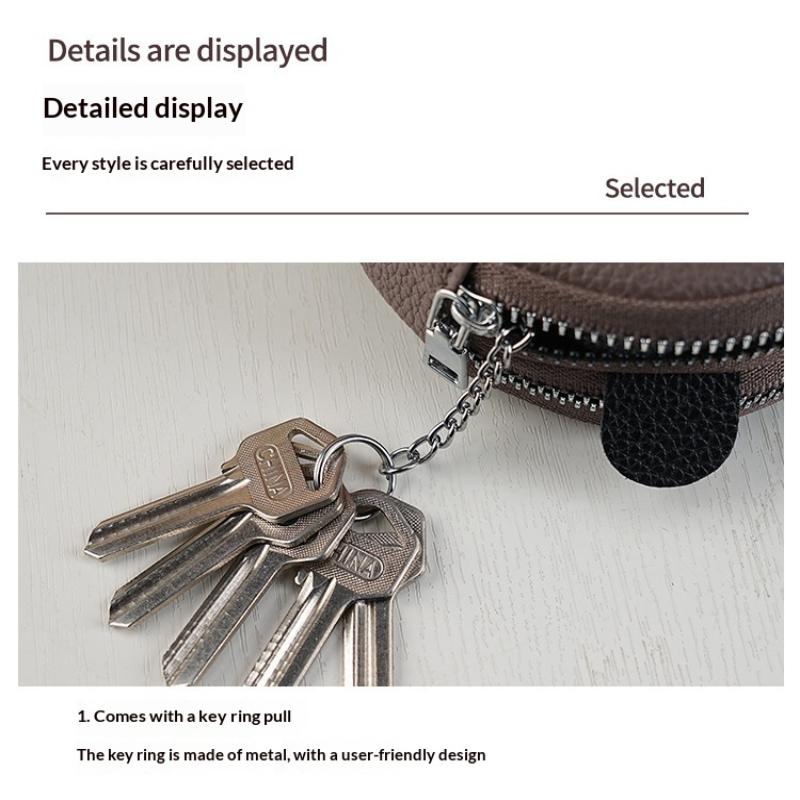 Creative Double Layer Coin Purse Panda Shape Multifunctional Key Bag Zipper Portable Small Handbag