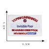 Fashionable Embroidered Text Cloth Patch for DIY Clothing Accessories