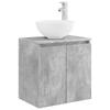 Bathroom Cabinet Set 5 Pcs Concrete Grey 50 X 14.5 X 70 Cm