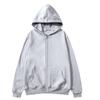 Felpa con cappuccio e zip unisex in pile vestibilità larga pullover casual invernale