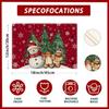 Winter Red Snowman Gingerbread Man Christmas Tree Xmas Placemats Set of 4 Table Mats for Party Home Kitchen Dining Table Decorations 12x18 Inch