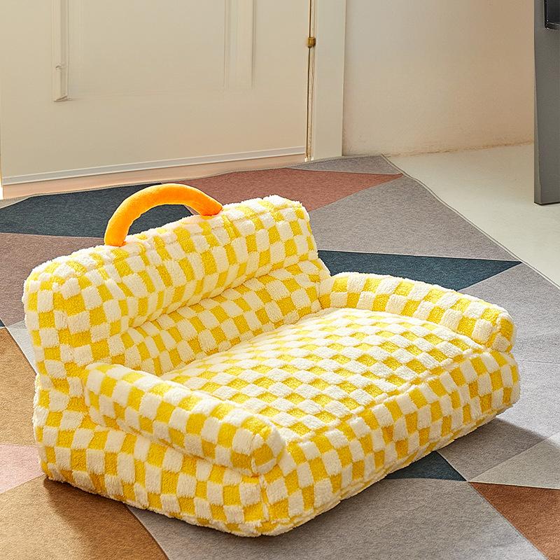 Pets In Autumn and Winter Dopamine Cat Nest Warm and Comfortable Cat Bed Pet Sofa Winter Mat Sleeping Mat Four Seasons
