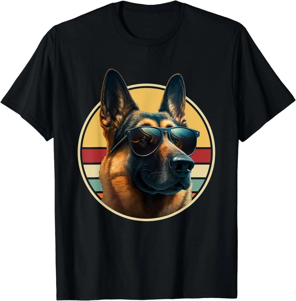 Funny German Shepherd Dog Design Art Costume Outfit Mom Dad Gift Unisex T-Shirt