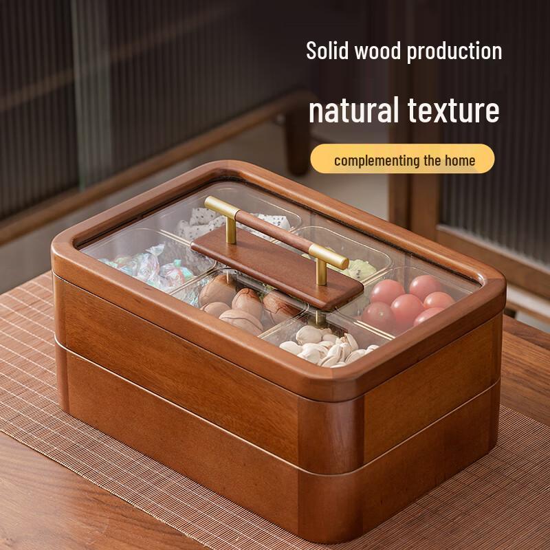 Naijiang Wooden Multi-Compartment Snack Plate