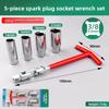 3 in 1 Car Motorcycle Repairing Tool Kit Spark Plug Removal Tool Socket Wrench 16mm (5/8") & 21mm (13/16") T-handle Wrench