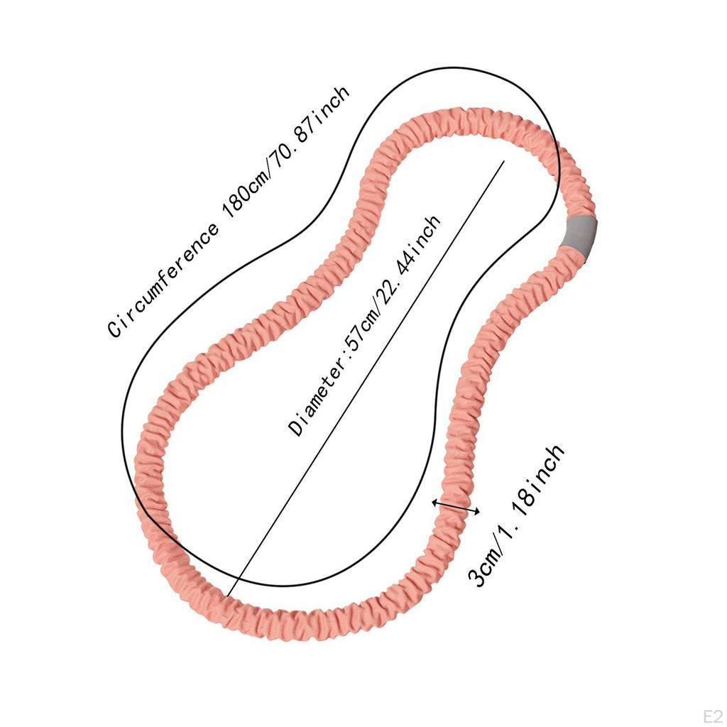 Weighted Fitness Hoop Abdomen Circles,Portable,Workout,Indoor Exercise Spring Circle