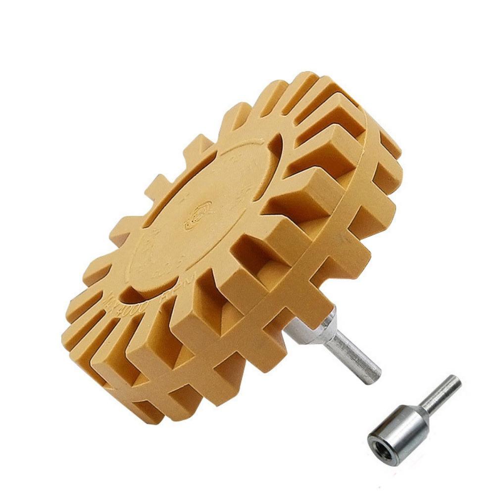 Gear Shaped Glue Removal Plate 4 Inch Decal Eraser Wheel Practical Car Pneumatic Wheel  Car Cleaner