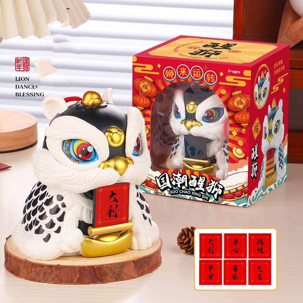 Attracting Wealth Lion Statue Figure Toys With Rope New Year Toys Kid Girl Boy